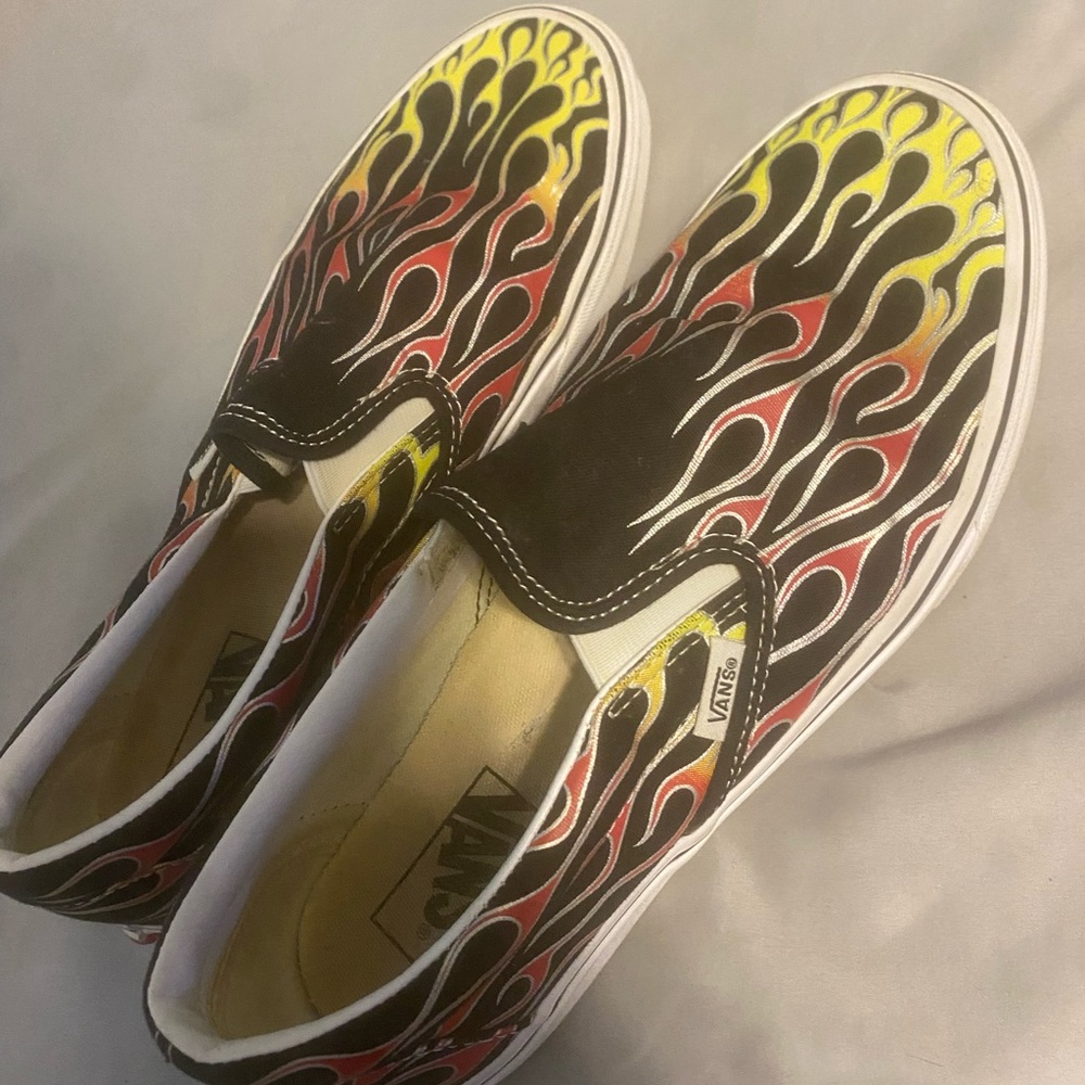 Fiery Black Slip-On Vans